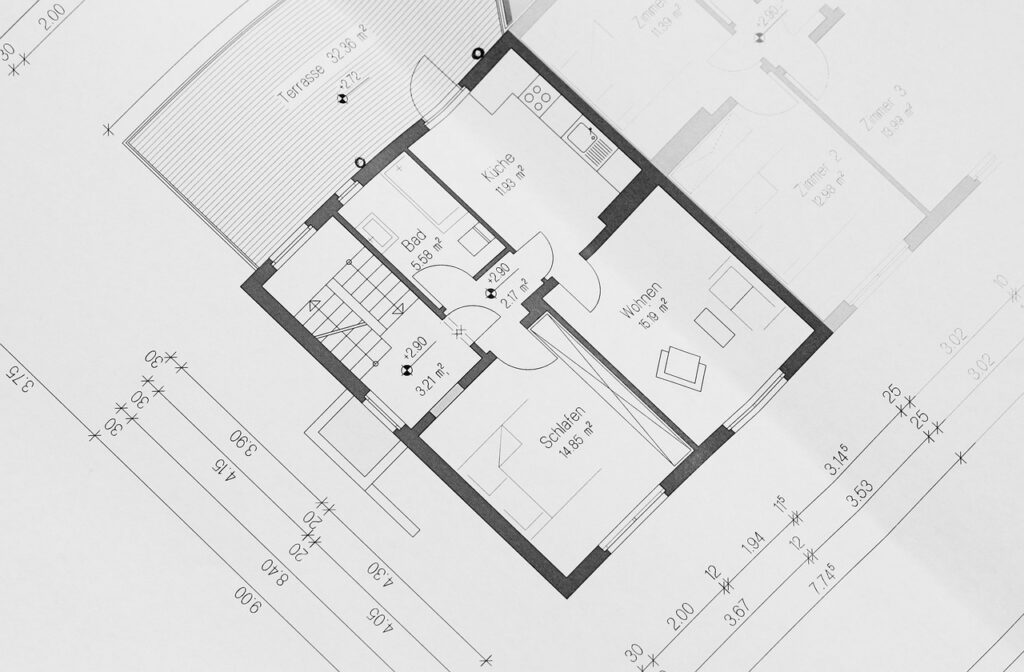 blueprint, floor plan, draft